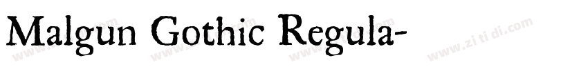 Malgun Gothic Regula字体转换 Malgun Gothic Regula字体转换